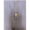 Image 4 : PINK Prestige men's long sleeve dress shirt blue and white Chevron pattern