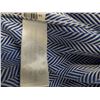 Image 7 : PINK Prestige men's long sleeve dress shirt blue and white Chevron pattern