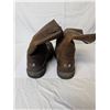 Image 4 : CAT Brown leather steel toe work boots