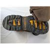 Image 6 : CAT Brown leather steel toe work boots