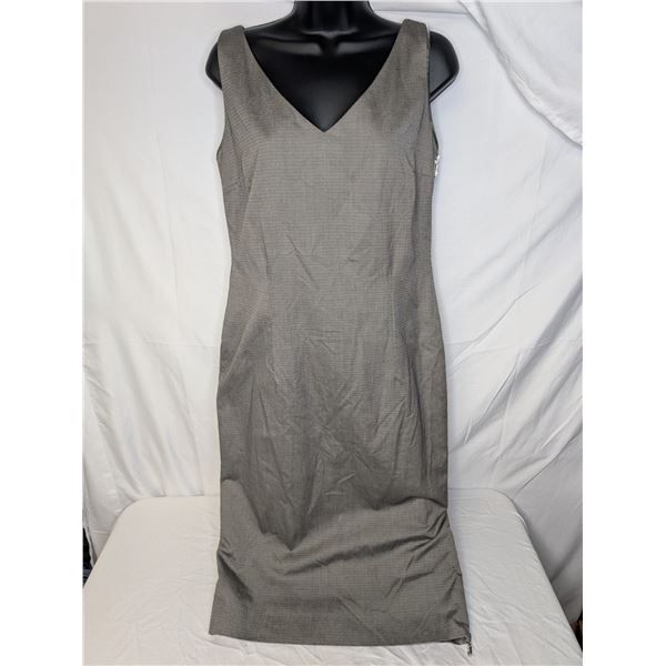 Christian Dior grey side zipper dress