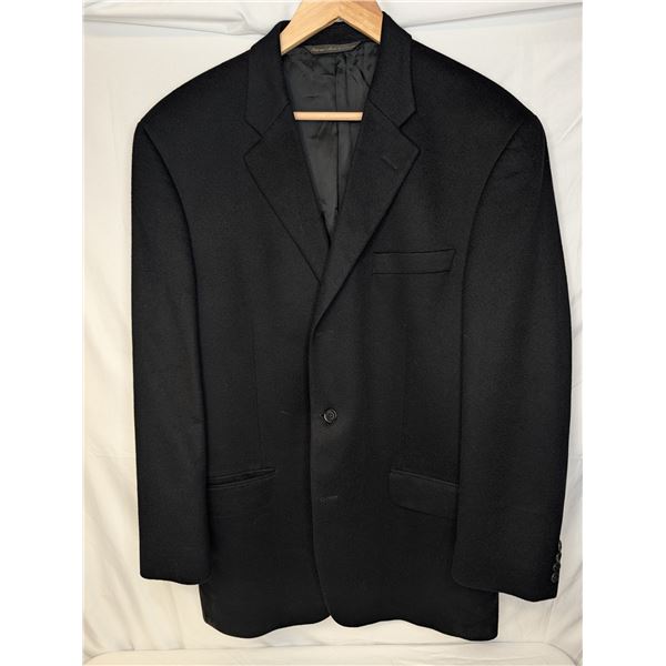 Men's cashmere black blazer Made in Canada