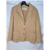 Image 1 : Camel hair Blazer style jacket three buttons beige