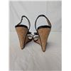 Image 3 : Christian Louboutin wedge open toe heels black patent and cork