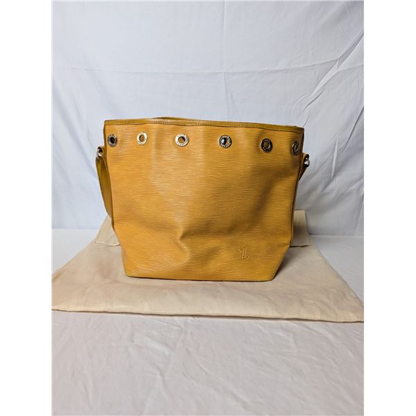 Louis Vuitton yellow bucket bag