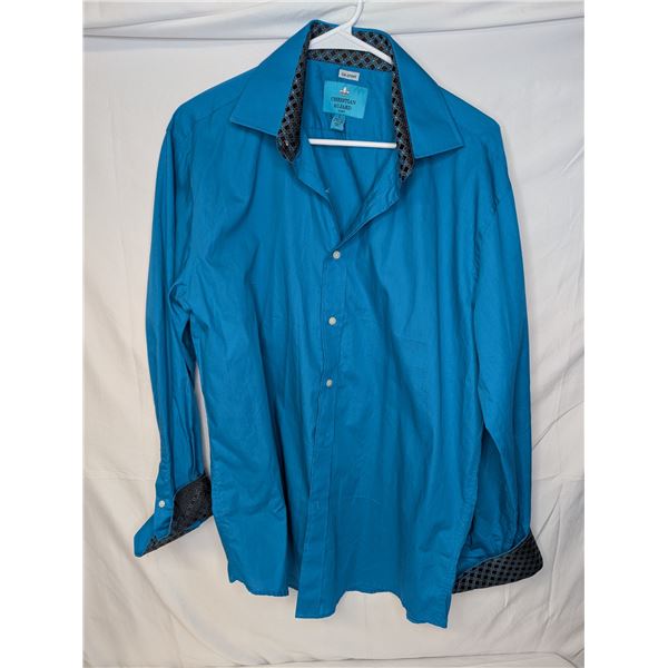 Christian Aujard Men's blue dress shirt