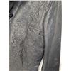 Image 3 : Burberry black textured leather jacket with brown buttons
