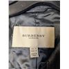 Image 8 : Burberry black textured leather jacket with brown buttons