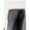 Image 6 : Vero Cuoio Black leather ankle cut out detail heels