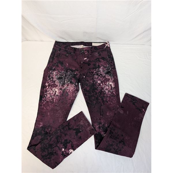 Rag & Bone purple/black tie dye jeans