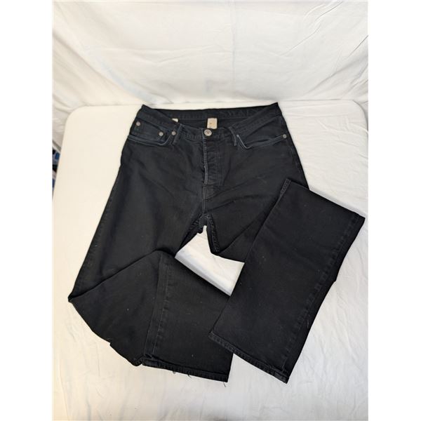 Burberry men's button fly black jeans