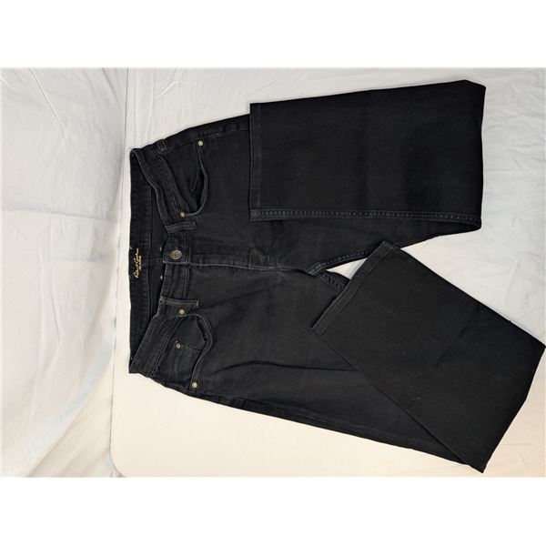 Robert Graham men's jeans black with gold pocket stitch