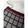 Image 2 : Karl Lagerfeld skirt black grey windowpane pattern