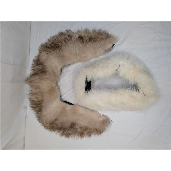 Vintage fur collar with modern fur headband