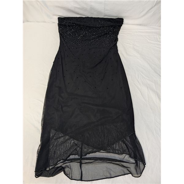 Charlotte Russe Y2K strapless dress with beads