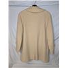 Image 4 : Vintage cashmere coat cream colour bronze buttons one button in pocket