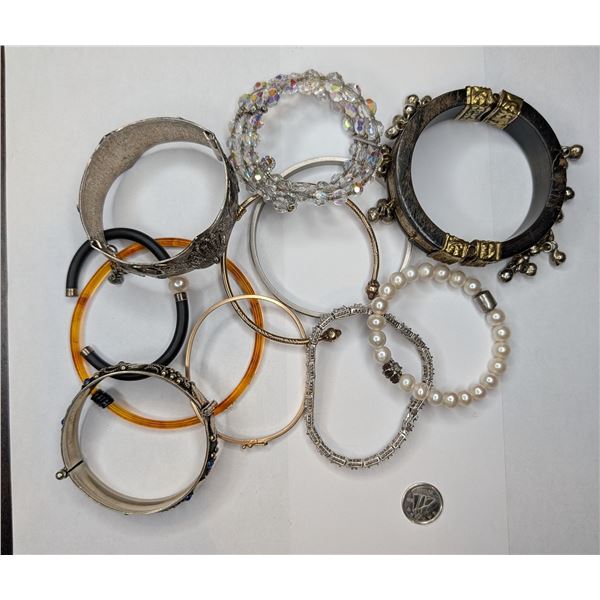 Miscellaneous bracelet lot some stamped 925