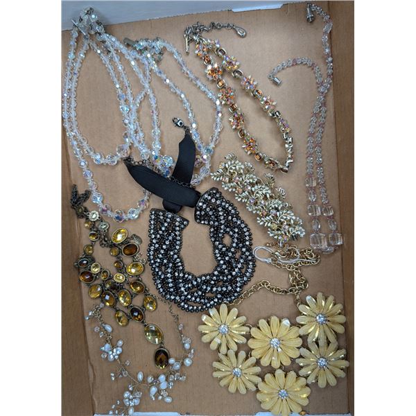 Fashion necklaces and a bracelet *some need repair
