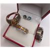Image 1 : 925/Gold/Titanium jewellery *sapphire ring missing stones