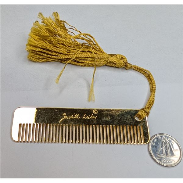 Gold tone small comb - made in Italy