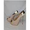 Image 5 : Giannarcolorenzi Heels suede blush/beige & gold open toe