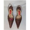 Image 2 : Alan Chan Brown crocodile slingback