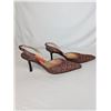 Image 3 : Alan Chan Brown crocodile slingback