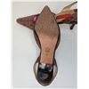 Image 6 : Alan Chan Brown crocodile slingback