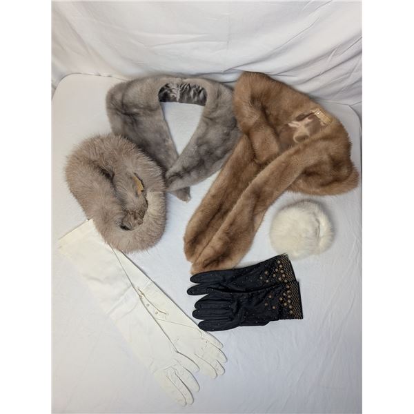 Vintage Accessories - Gloves, earmuffs, fur collars, fur wrap
