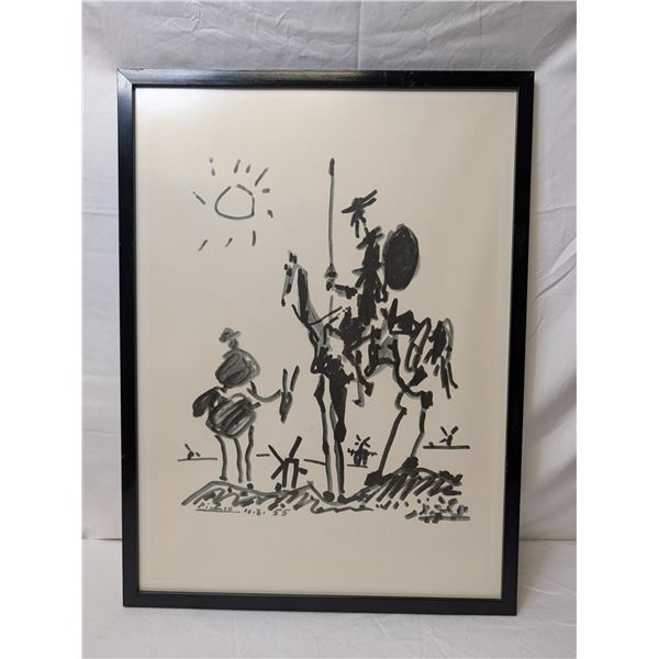 Picasso artwork. Don Quixote