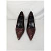Image 1 : Gucci snakeskin brown pumps vintage?