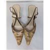 Image 2 : Gucci brown snake print slingback heels