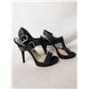 Image 5 : Christian Dior black heels Silver buckle