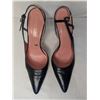Image 2 : Escada Navy slingback heels