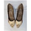 Image 2 : Veari Python snakeskin open toe heels