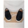Image 1 : Christian Louboutin men's black suede slip-on shoes with black studs