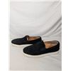 Image 4 : Christian Louboutin men's black suede slip-on shoes with black studs