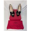 Image 1 : Valentino NEW black patent bow platform heels with box and dust cover
