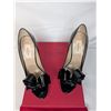 Image 2 : Valentino NEW black patent bow platform heels with box and dust cover