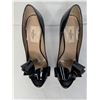 Image 4 : Valentino NEW black patent bow platform heels with box and dust cover
