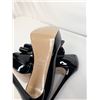 Image 8 : Valentino NEW black patent bow platform heels with box and dust cover