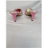 Image 4 : Christian Dior NEW logo fabric pink and cream low heel slides