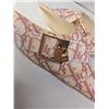 Image 7 : Christian Dior NEW logo fabric pink and cream low heel slides