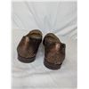 Image 4 : Alexander Birman bronze snake skin loafers