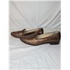 Image 5 : Alexander Birman bronze snake skin loafers