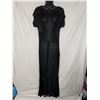Image 1 : Beaded black sheer evening gown possibly vintage