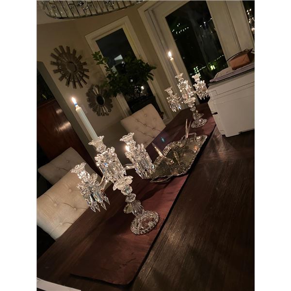 Baccarat Crystal Candelabras