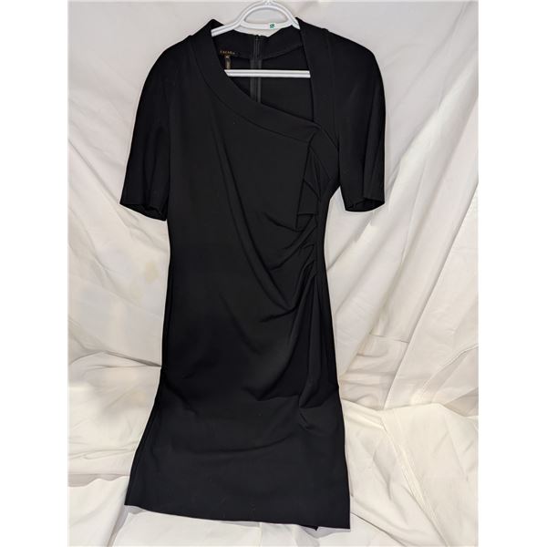 Escada Black Dress Side Rouching