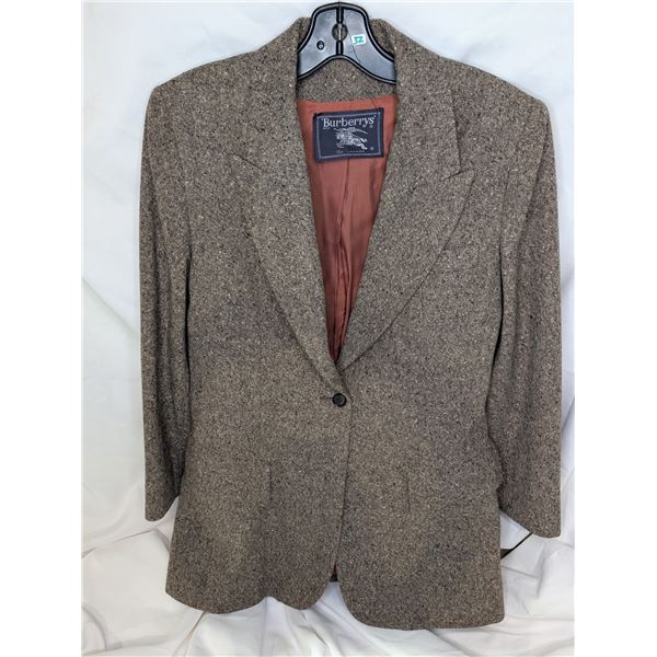 Burberry Brown Tweed Blazer