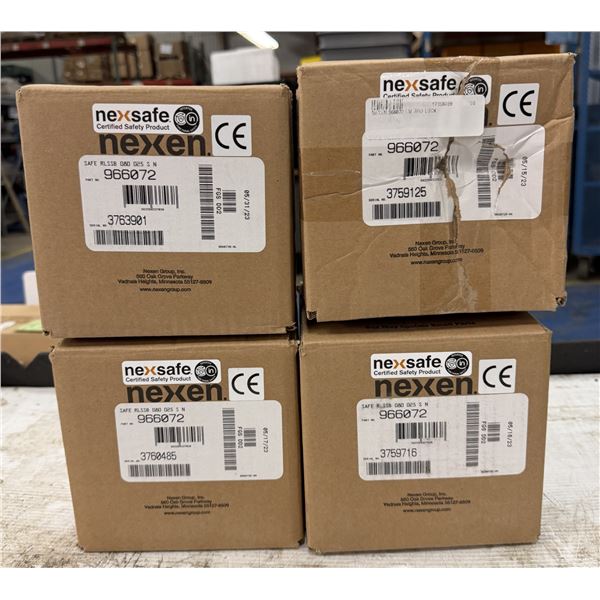 (4) Nexsafe #966072 Spring Engaged Stand Alone Rod Locks SAFE RLSSB-080-025-S-N